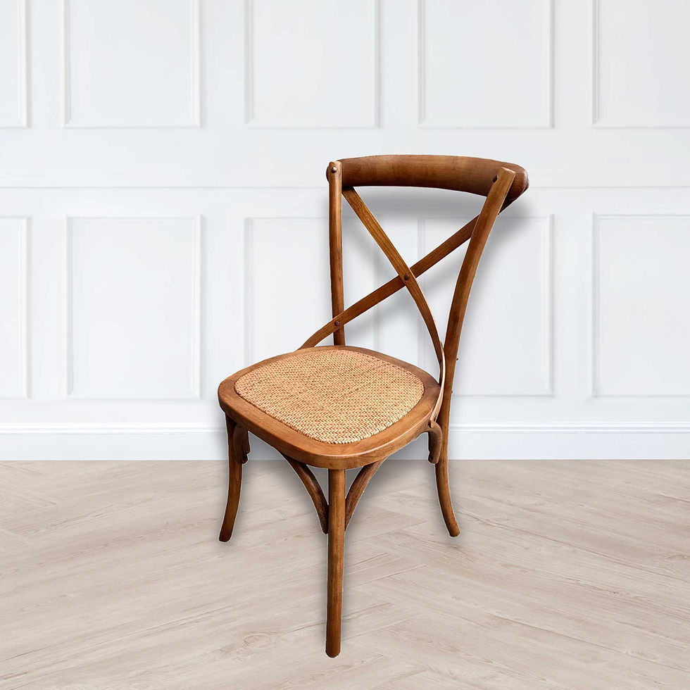Cross Back Chair - Antique Oak