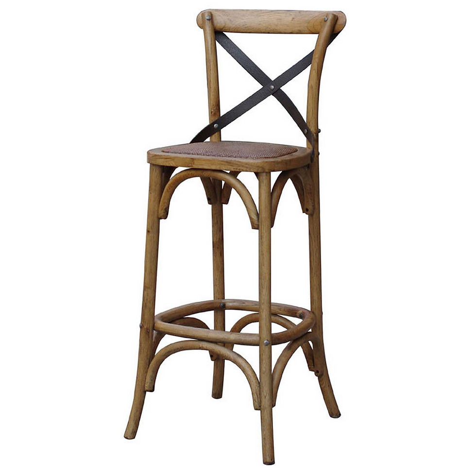 Thumbnail: French Provincial Cross Back Stool