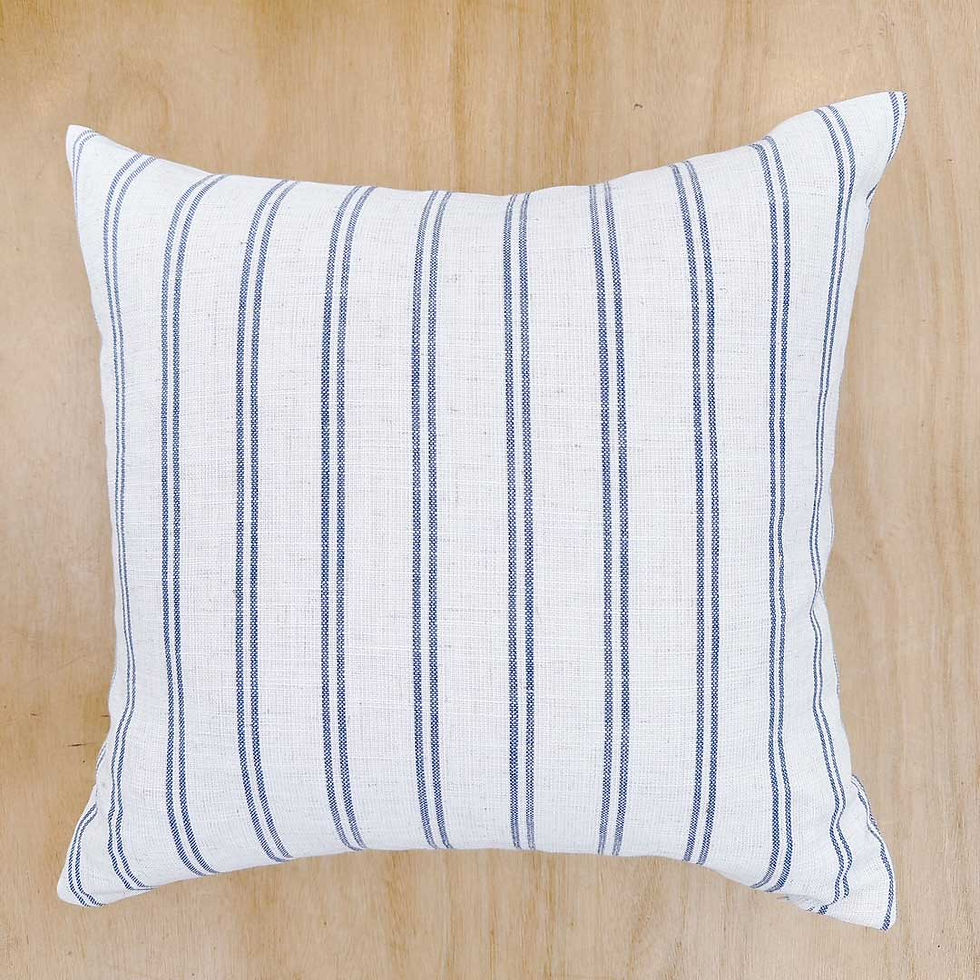 Thumbnail: Vintage Blue Stripe Cushion Cover