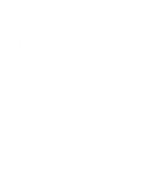 Map of California highlighting the counties with the most colleges and universities