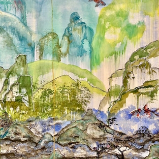 BACK FROM JAPAN GOLD FISH Paper 108 X 78