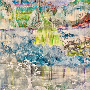 BACK FROM JAPAN GRISAILLE paper 108 X 78