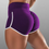 Thumbnail: Trendy Women'S High-Rise Yoga Workout Shorts for Running on Top Shopping Sites