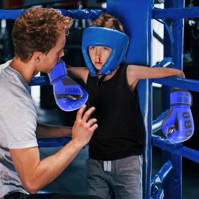 Thumbnail: 1 Pair Punching Training Workout Fight Exercise Mitts Kids Leather Soft Boxing M