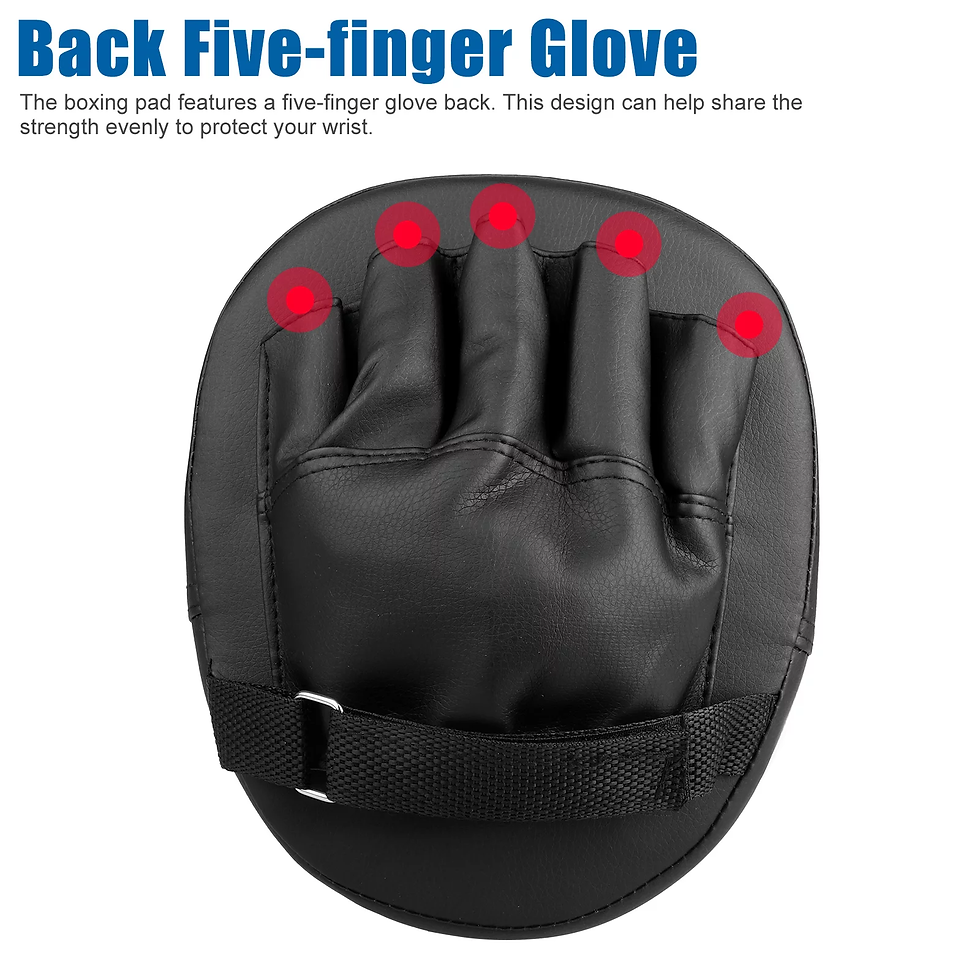 Thumbnail: 2Pcs Boxing Mitts,  MMA Punching Boxing Training Hand Pads PU Leather Punching K