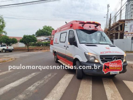 Casal é atropelado na faixa de segurança no Centro de Três de Maio