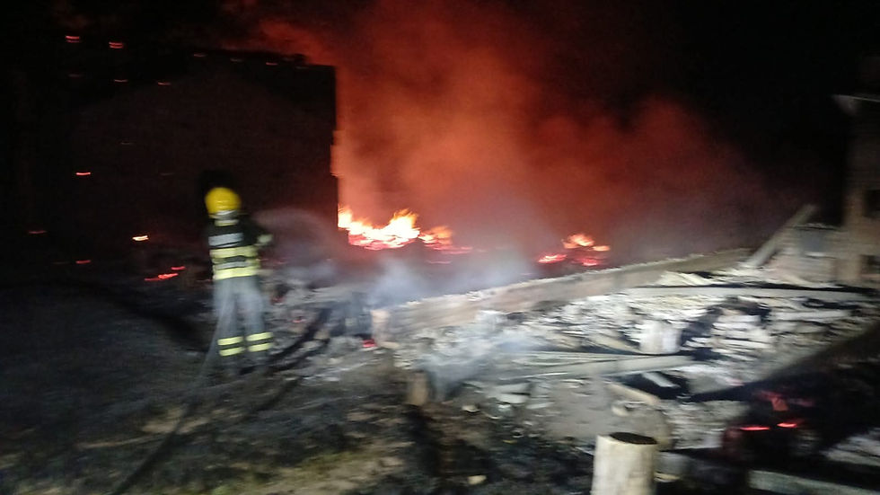 Incêndio destrói galpão de fumo no interior de Gramado Xavier