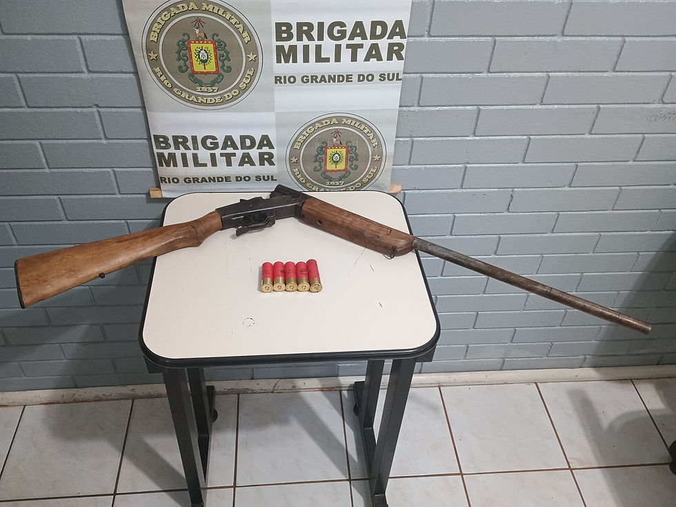 Brigada Militar apreende arma de fogo durante Operação Força Total em Bom Progresso