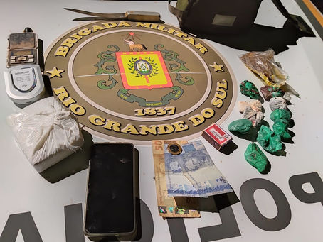 Brigada Militar apreende menor de idade por tráfico de entorpecentes em Chiapetta