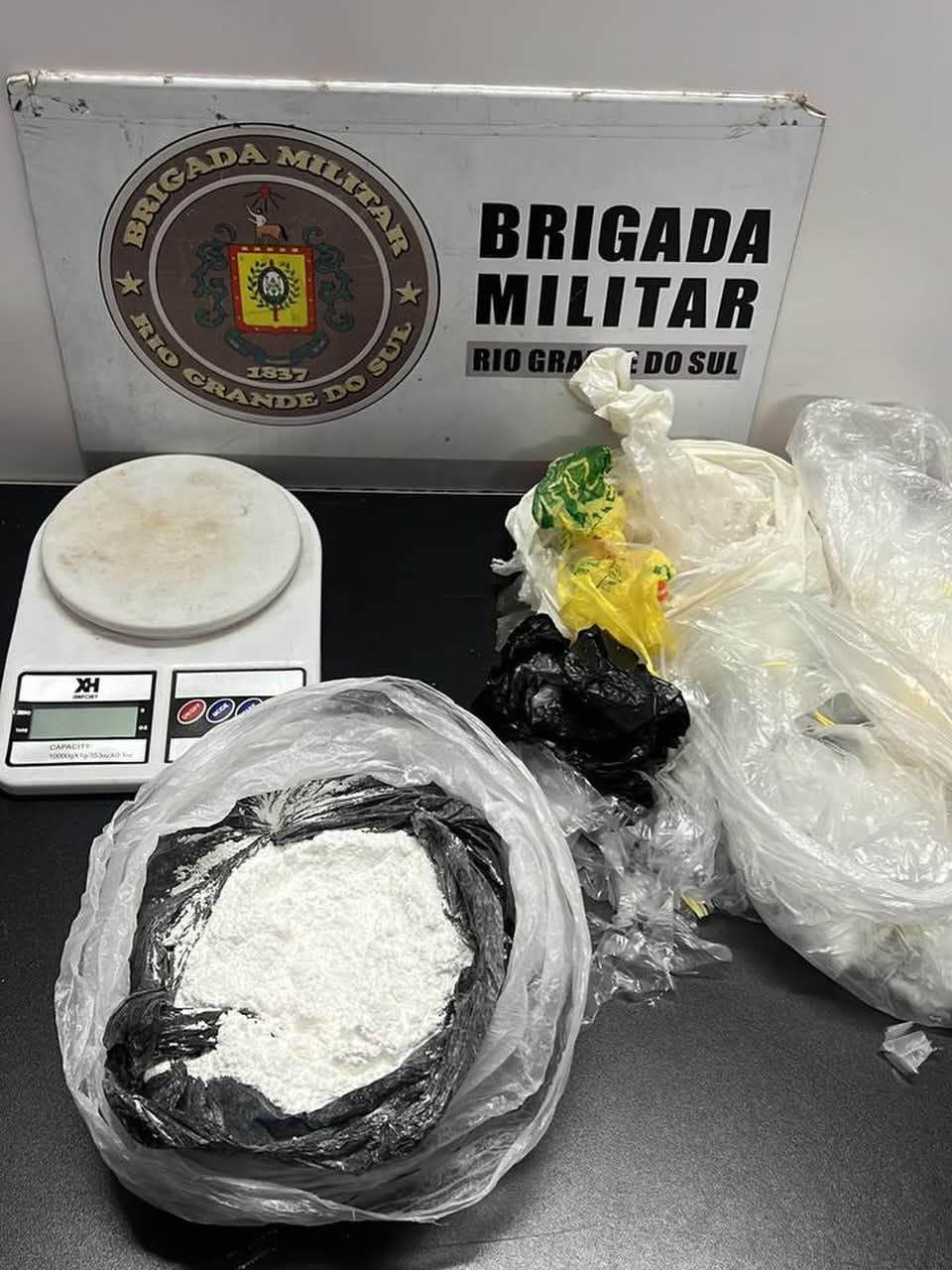 Força Tática apreende mais de meio quilo de cocaína em Taquaruçu do Sul