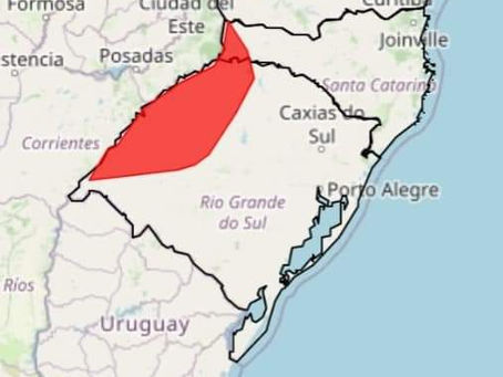 INMET emite alerta de tempestade para Tenente Portela e região noroeste do RS