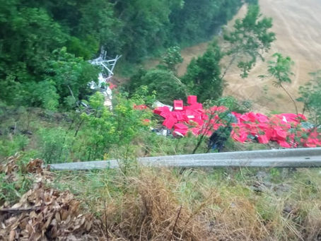 Caminhoneiro morre em acidente na RSC 472 em Tenente Portela