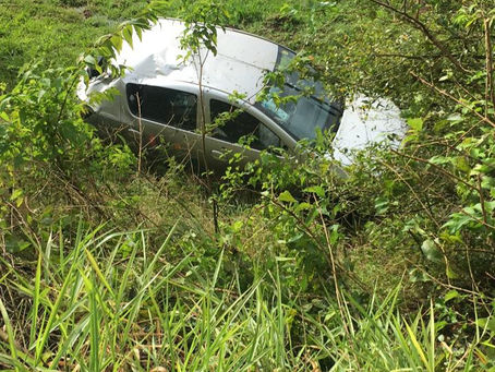 Saída de pista é registrada na RSC 472 em Tenente Portela