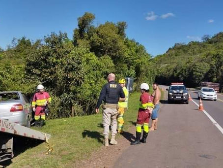 PRF prende motorista por tentativa de suborno após acidente na BR-386 em Marques de Souza