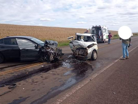 Grave acidente entre dois veículos deixa feridos na BR-468 entre Coronel Bicaco e Santo Augusto