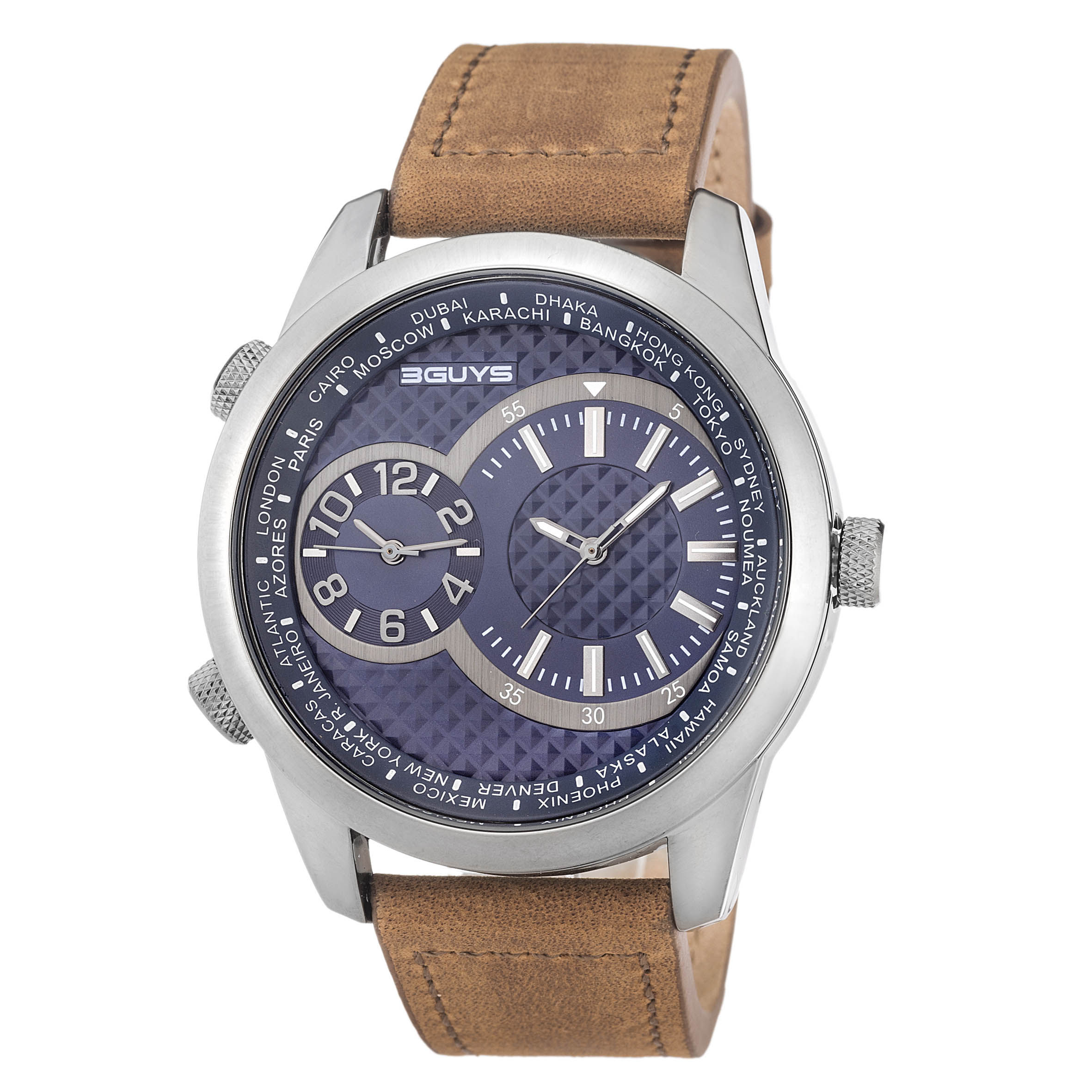 Brown Leather Strap Watch