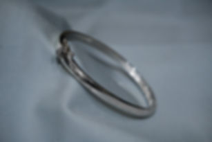 Silver bangle bracelet