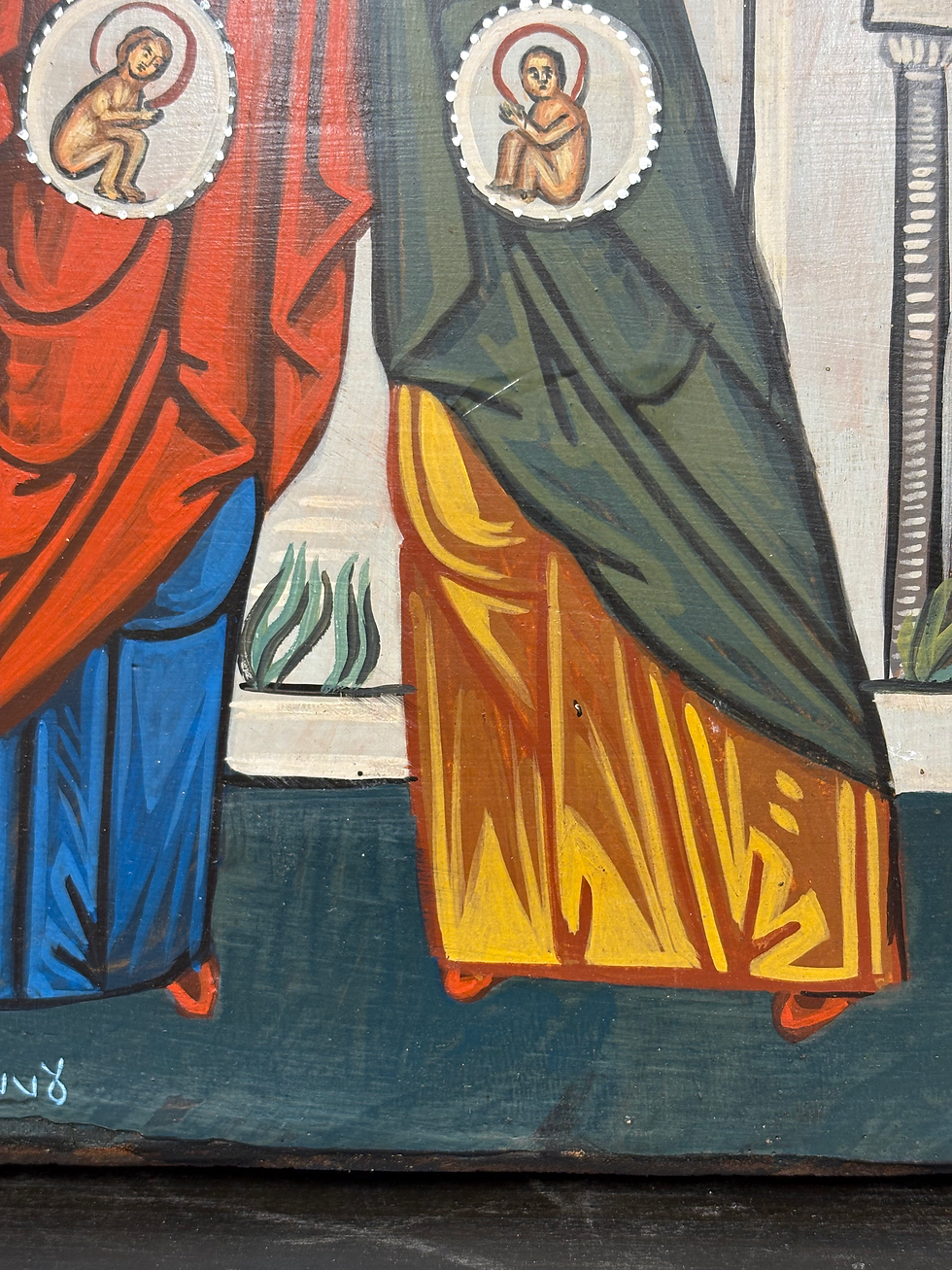 Thumbnail: The embrace of the Virgin Mary & Elizabeth (Ο ασπασμός).