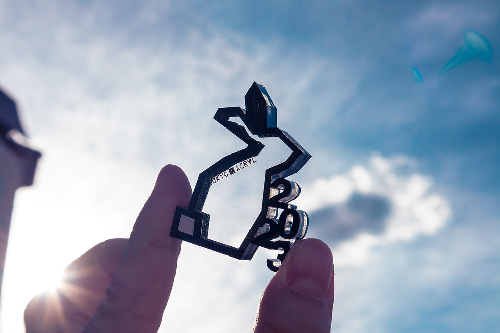 アクリルのうさぎ2023 / アクリル加工工場三幸