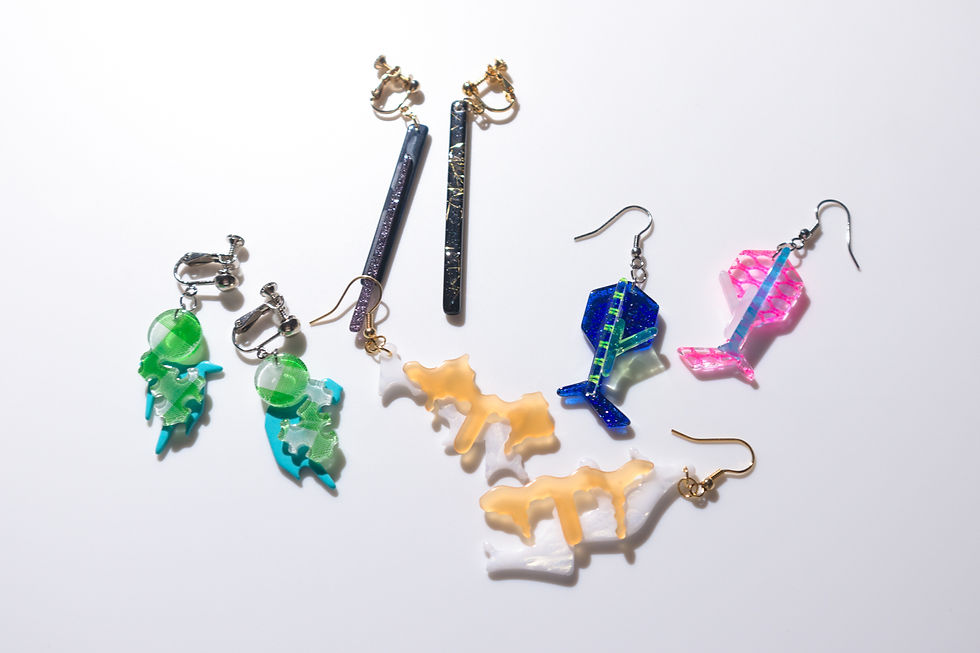 Refine Acrylic イヤリング・ピアス