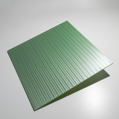 赤パールの板に白パールと透明でストライプを描きました