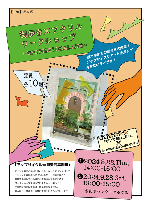 街歩き×アクリルワークショップ〜UPCYCLE LOCAL LIFE〜