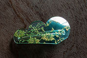 TOKYO ACRYL_テキスタイル(レース封入)アクリル板_製作例:バレッタ