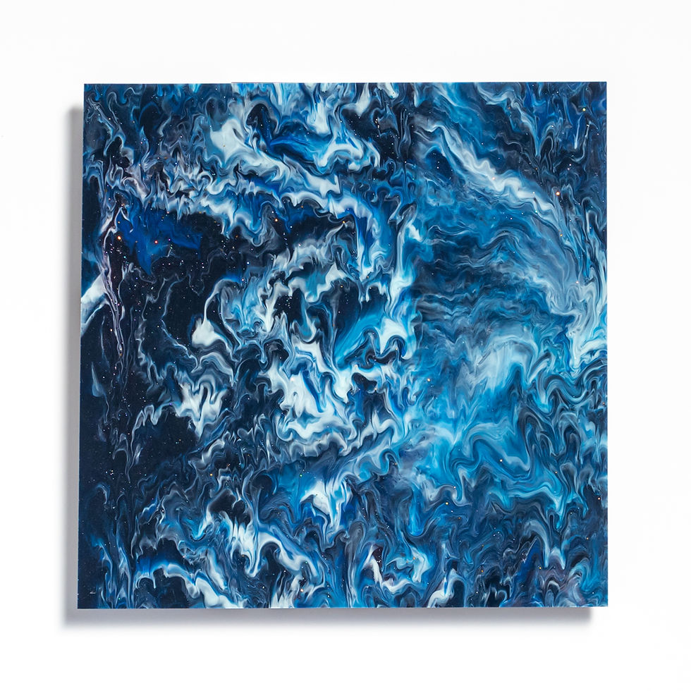 青と白の模様が美しいアクリル板 3mm厚 / TOKYO ACRYL