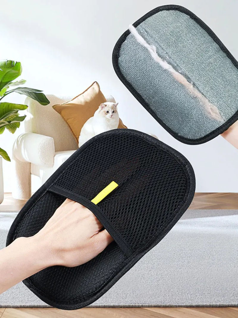 Thumbnail: Pet Grooming Gloves Hair Remover Brush Pet Hair Remover Gloves for Dog Cat Rabbi