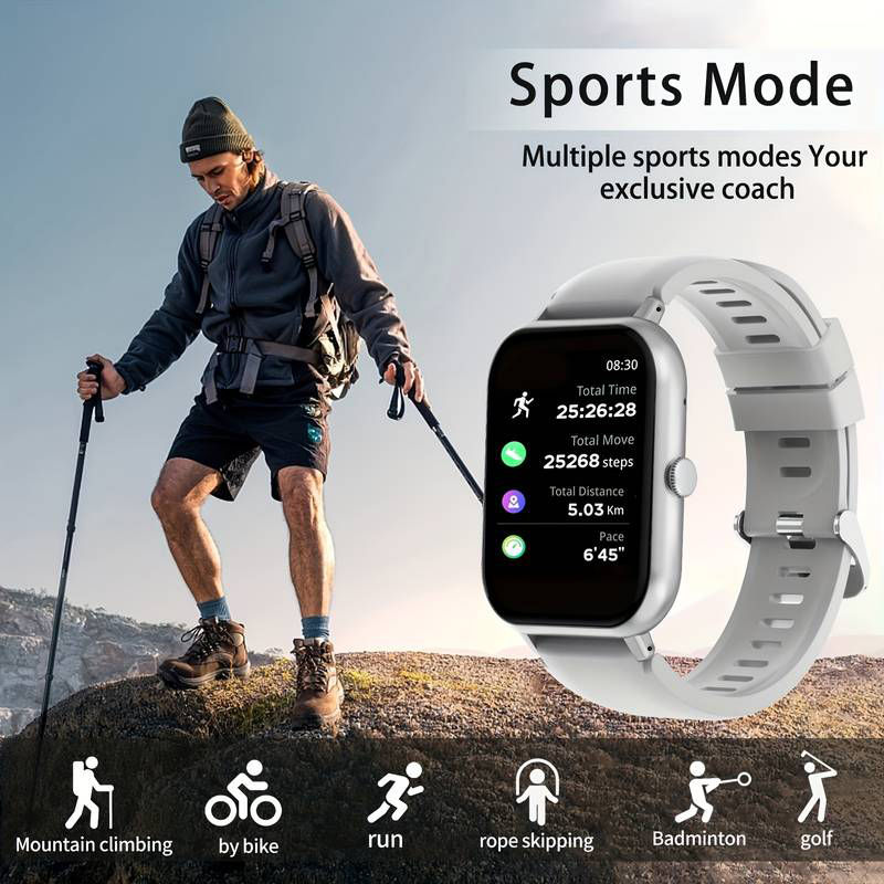 Thumbnail: Smart Watch for Men And Women with Wireless Calling Multi-Sport Mode Fitness Tra