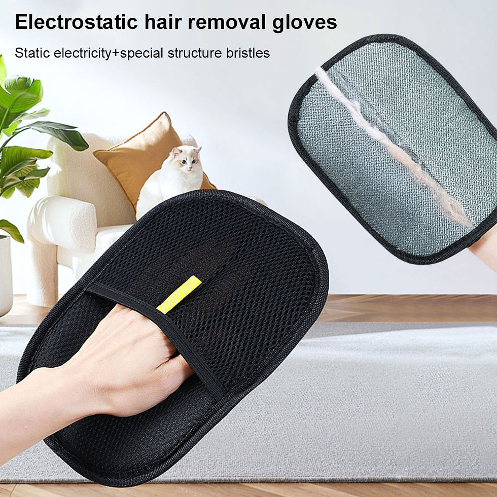 Thumbnail: Pet Grooming Gloves Hair Remover Brush Pet Hair Remover Gloves for Dog Cat Rabbi