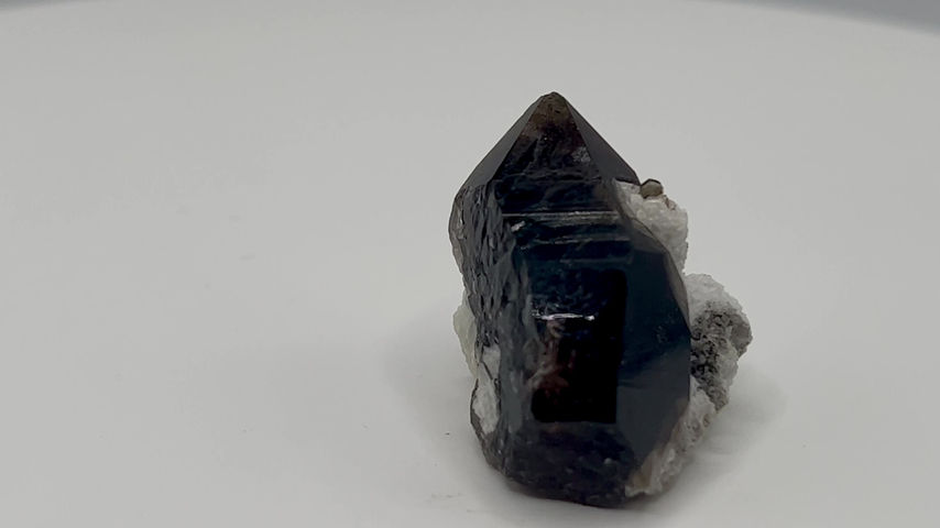 Thumbnail: Smoky Quartz with Albite