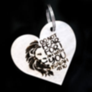 Do Not Fear Lions Head Keychain