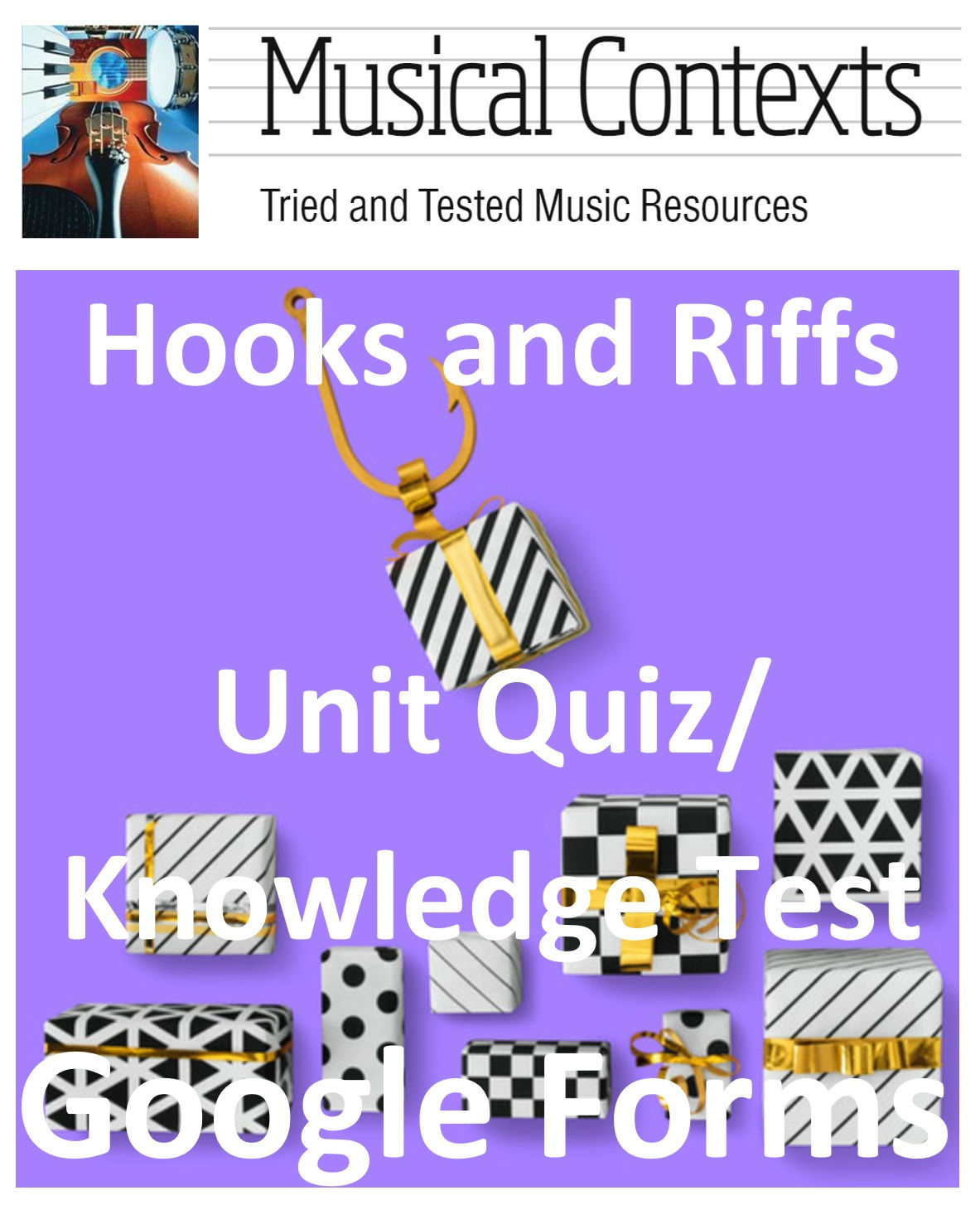 KS3 Hooks and Riffs Unit Quiz/Knowledge Test (Google Forms)