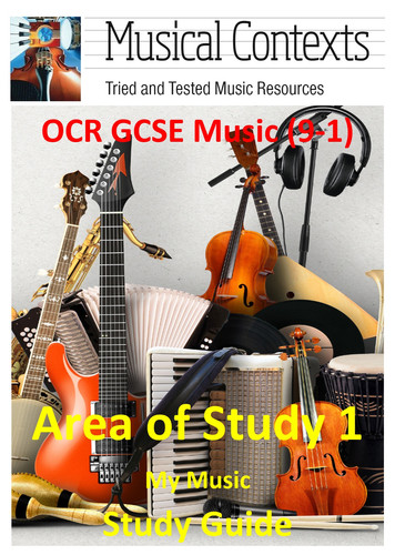 OCR GCSE Music (9-1) AoS1 My Music Study Guide | Musical Contexts