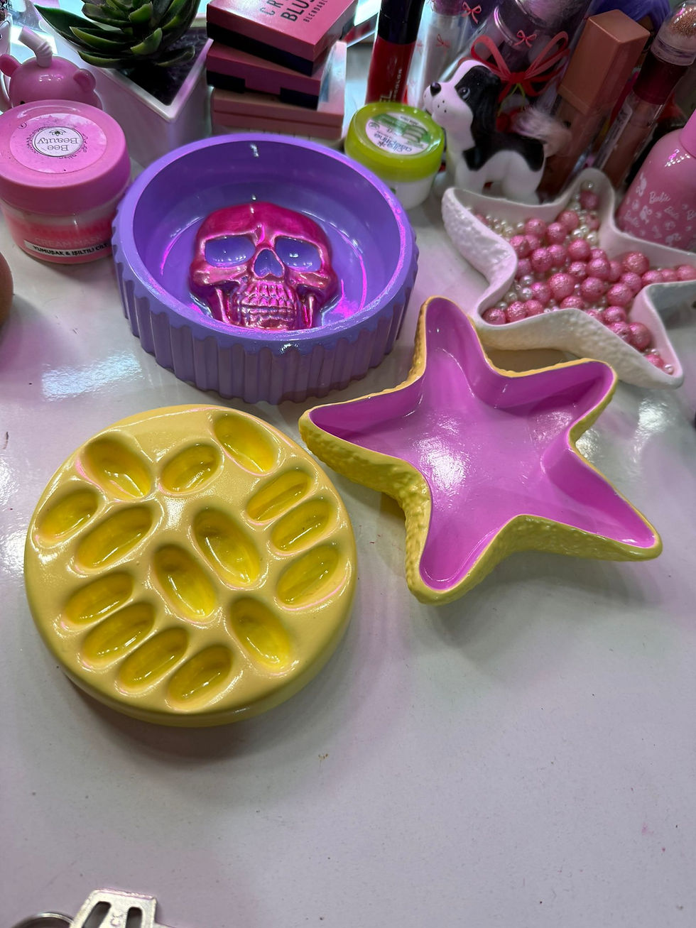 Küçük resim: Takı Kutusu Ve Takılık Yıldız Tabak - İkili Set