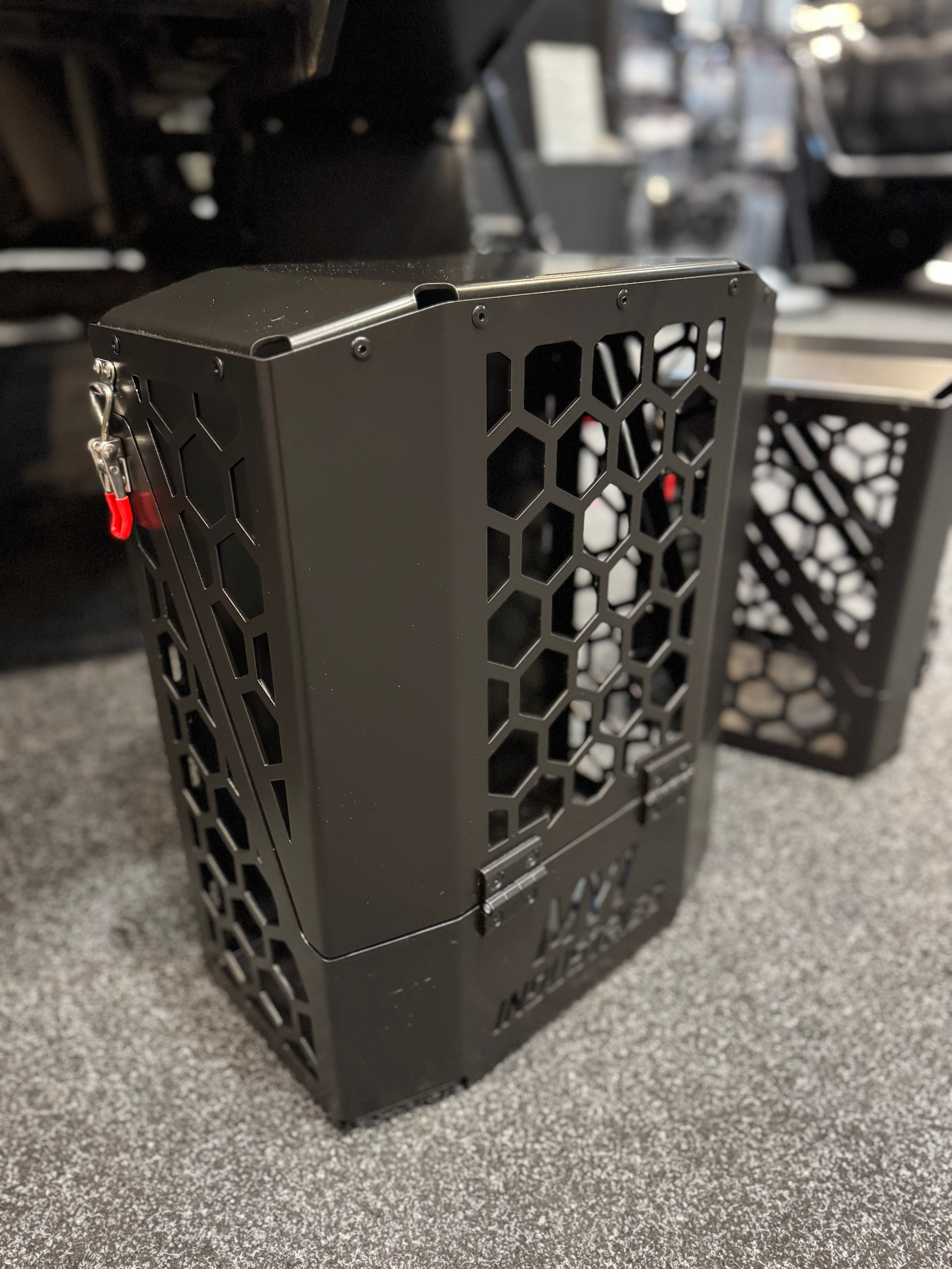 Lockable Jerry can holder