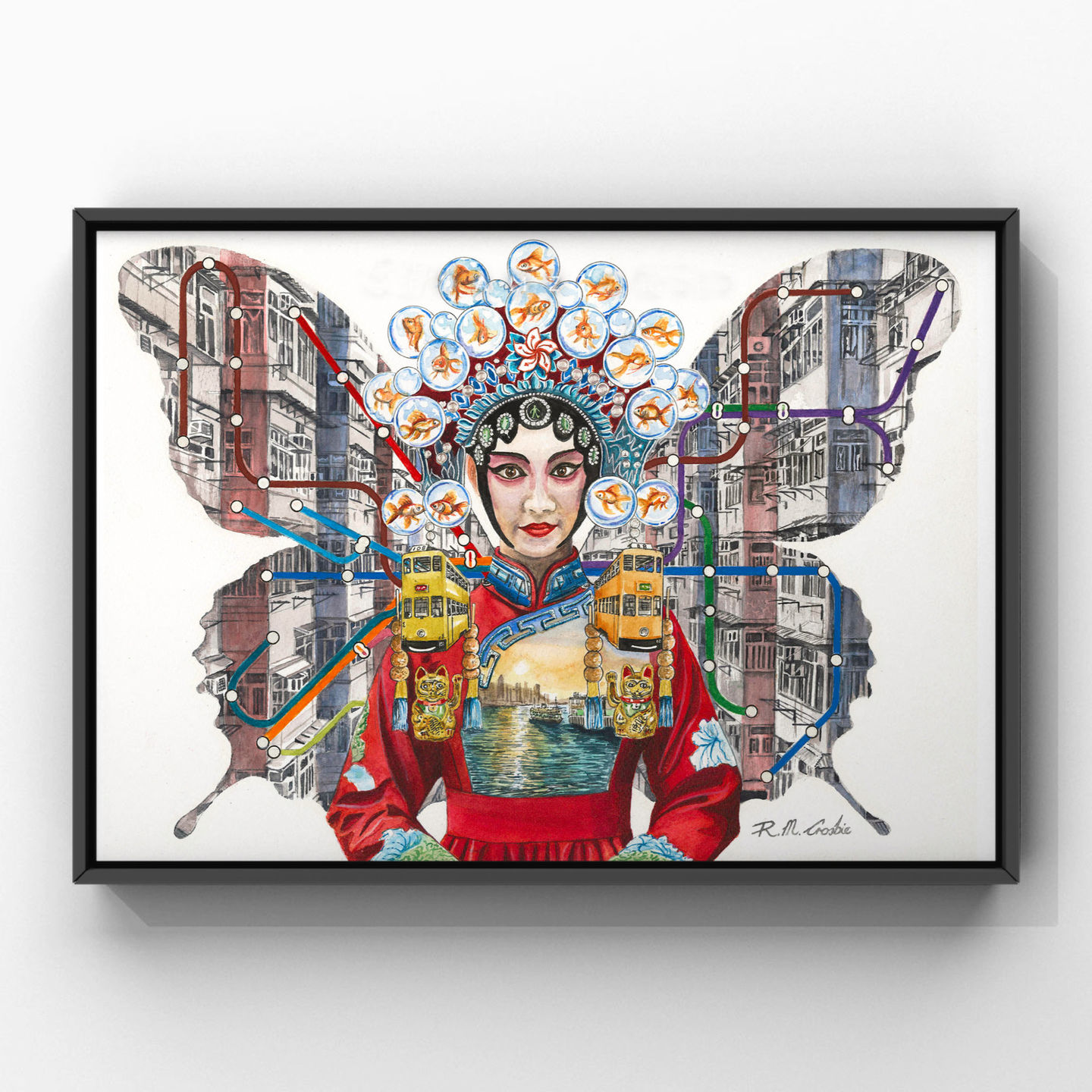 Hong Kong Butterfly frame 1