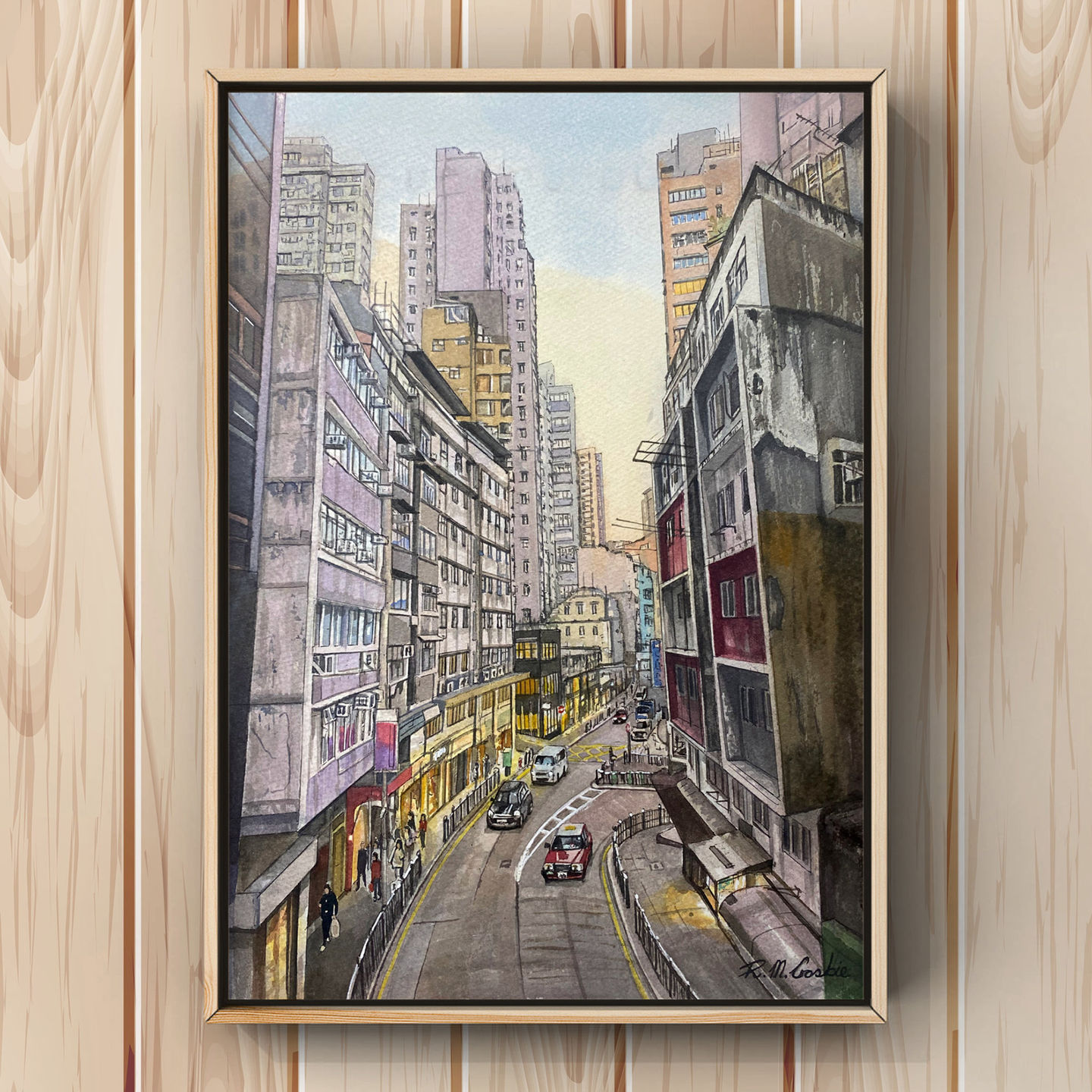 Hollywood Road in Wood Frame