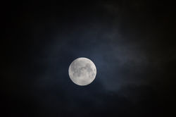 cloudy full moon