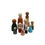 Thumbnail: Vooraanzicht mix and match houten poppetjes familie