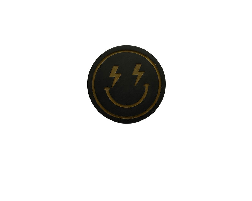 Thumbnail: Smiley met bliksemschicht ogen