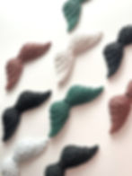 Engel vleugels bovenaanzicht in verschillende kleuren