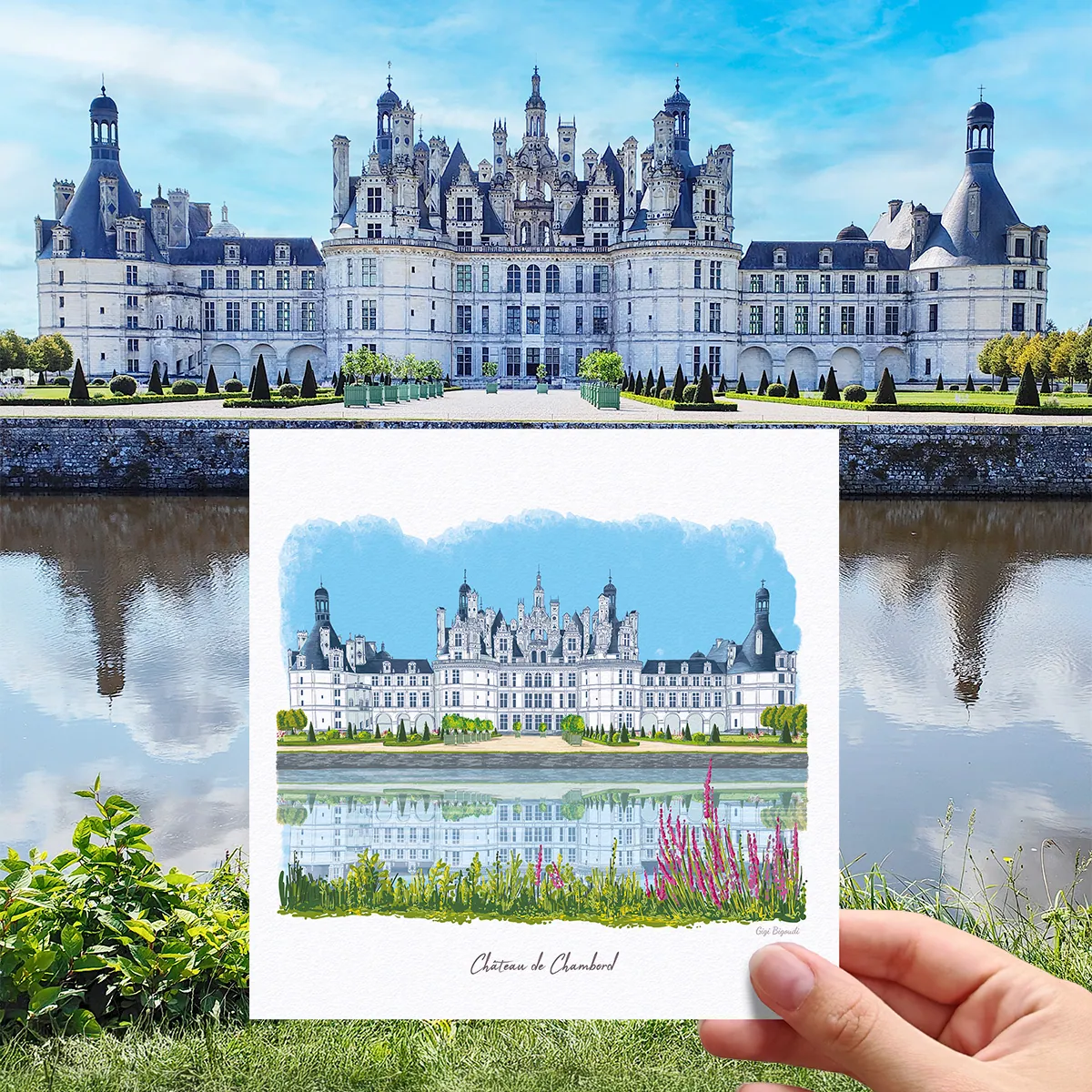 Carte d'art Gigi Bigoudi pour Chambord