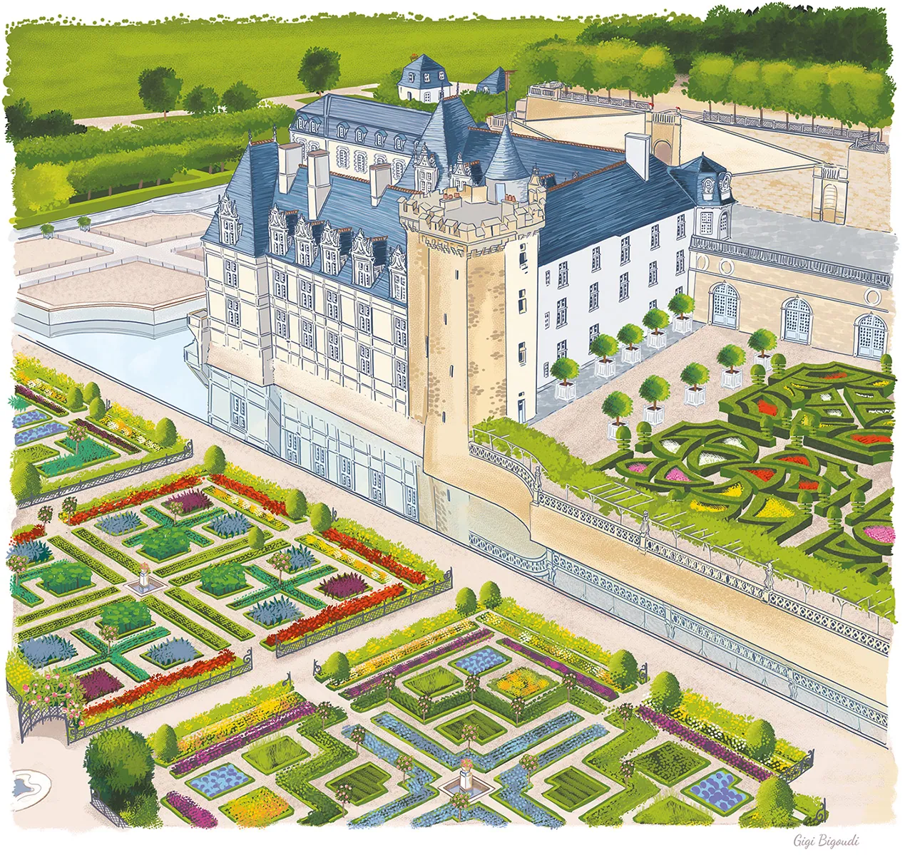 Château de Villandry par Gigi Bigoudi