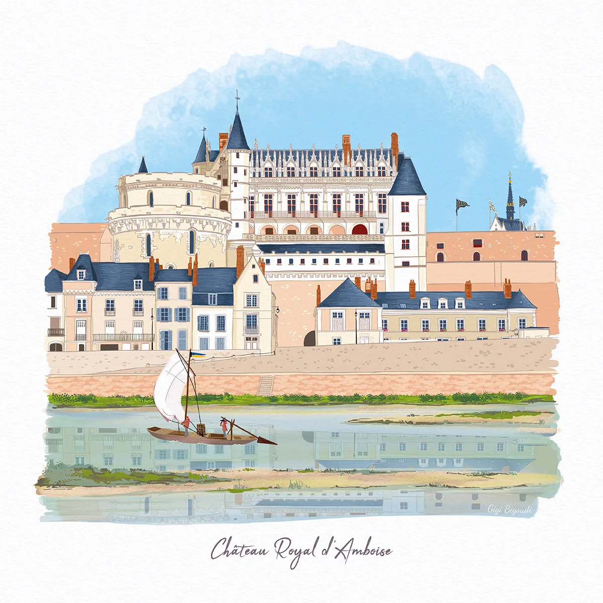 illustration Gigi Bigoudi château d'Amboise