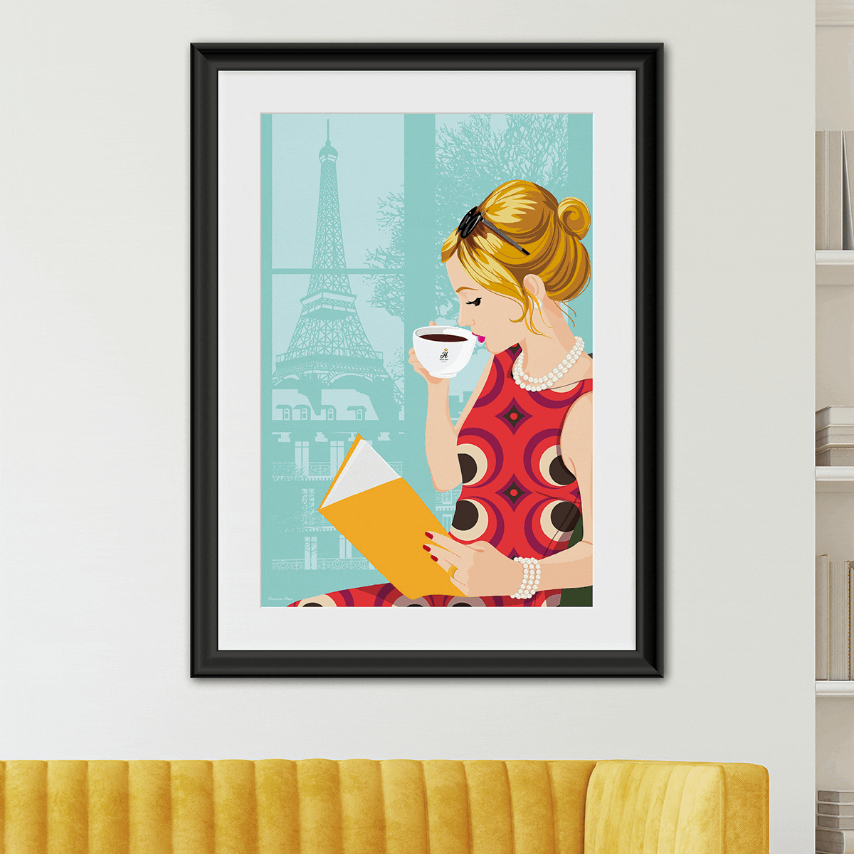 Tour Eiffel & Violette by Scara Bee - artiste française - french artiste française - french artist