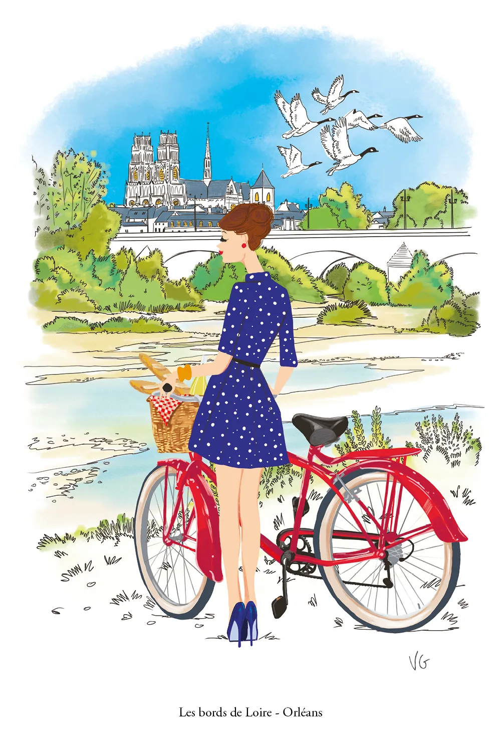 illustration des bords de Loire - Orléans