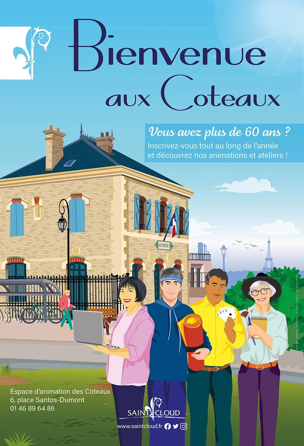 MotionKiwi illustration affiche Saint-Cloud