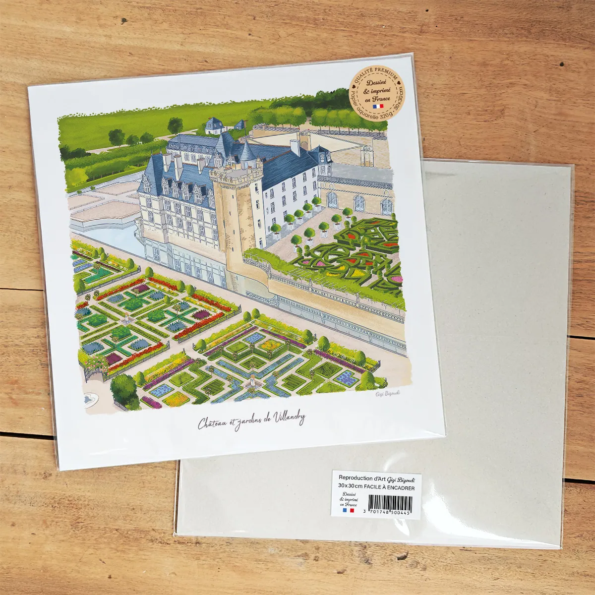 Affiche Villandry Gigi Bigoudi